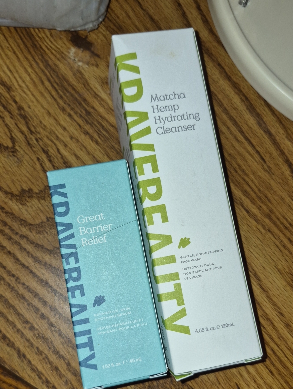 Krave-Beauty Matcha Hemp Hydrating Cleanser - White & Aqua